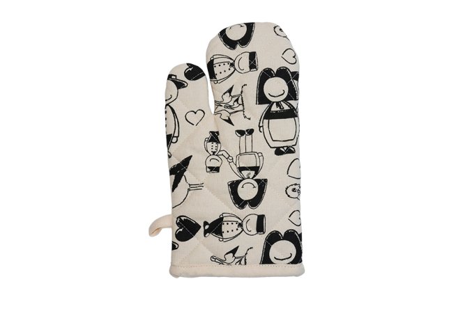 Gant de cuisine adulte 17x33 cm blanc