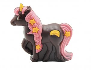 moulage licorne chocolat noir