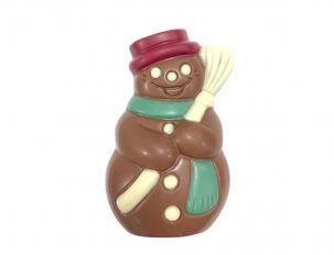 petit bonhomme de neige chocolat au lait