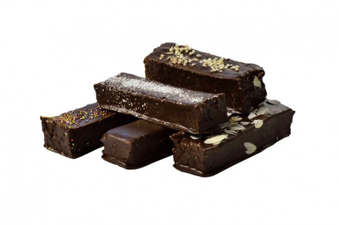 Barre de Guimauve parfum Coco enrobée de Chocolat Noir