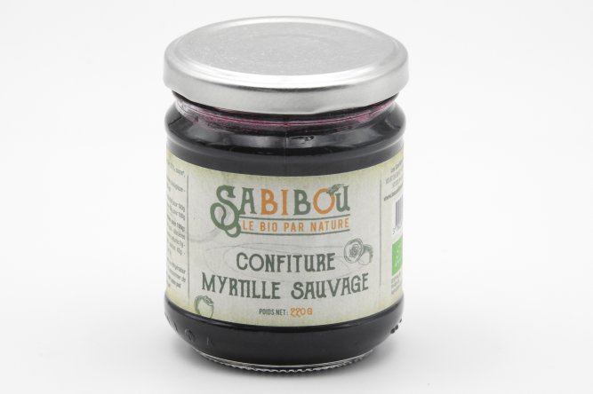 Confiture de Myrtilles Sauvage Bio