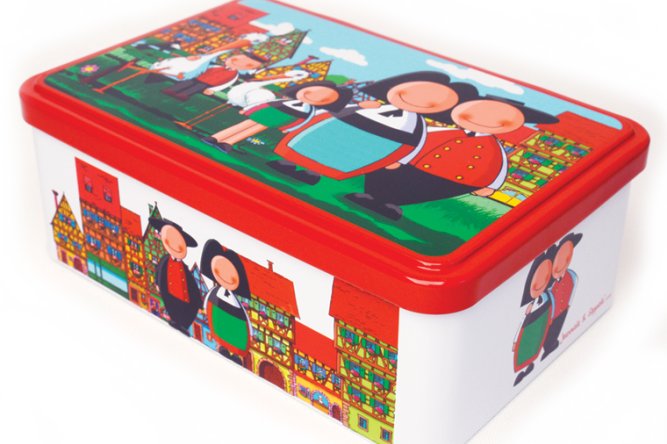 Boite métal 190x125x72 mm N° 1 (rouge)