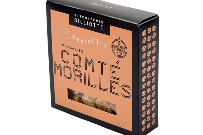 Biscuits apéritifs Comté et morilles
